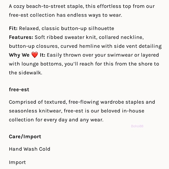 NEW Free People Brighton Sweater Top - Picture 5 of 13